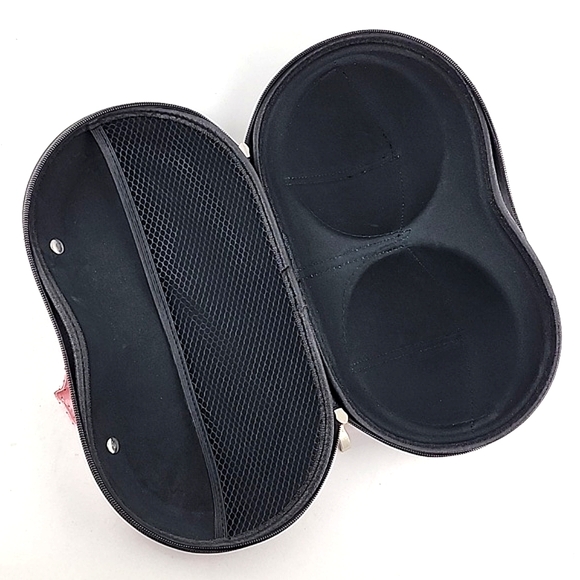 ⭐️3/ $30⭐️ Hard Bra Case Travel Carrier Portable Pink Black Polka Dots Lace - Picture 8 of 12